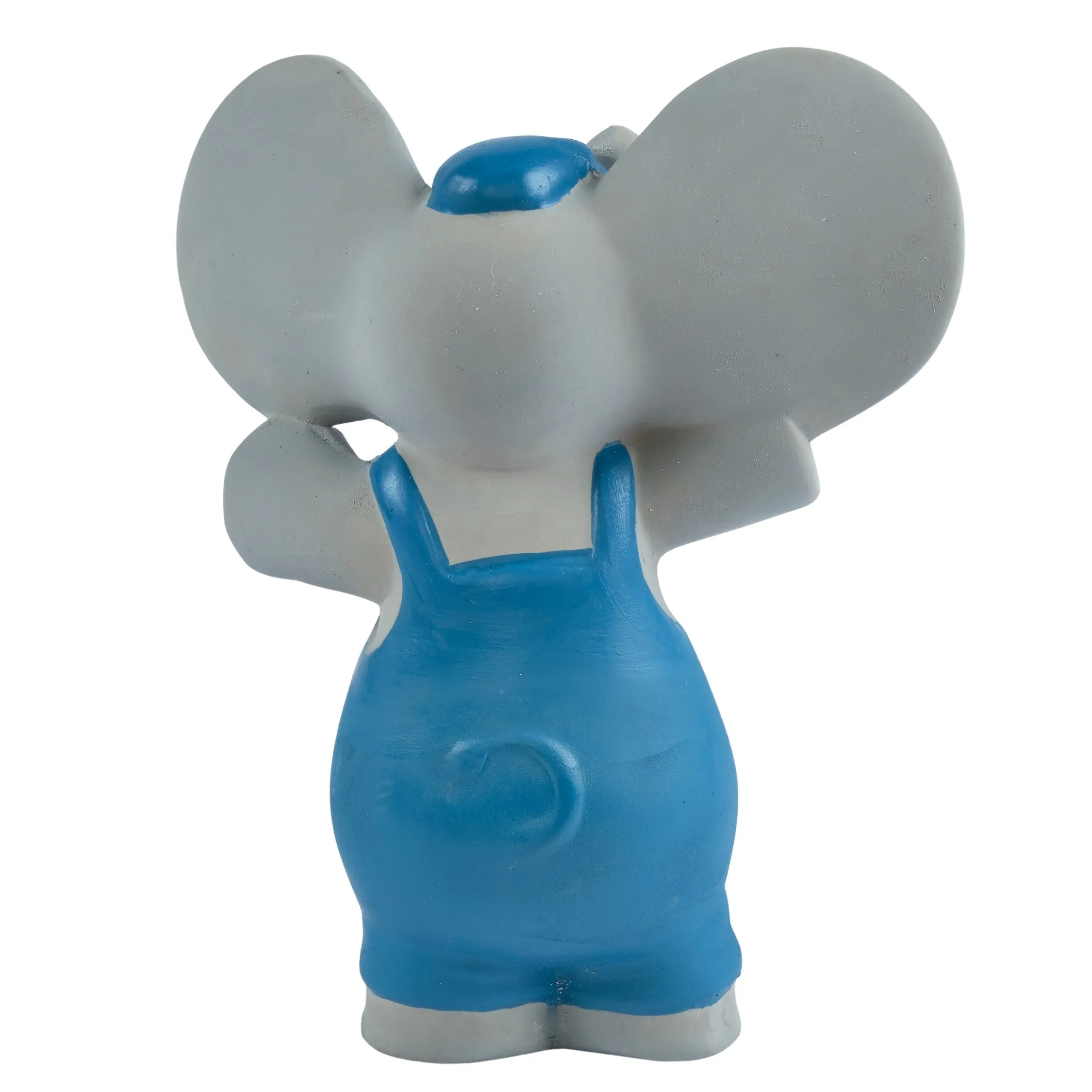Alvin the Elephant all Organic Rubber Baby Squeaker Teething Toy