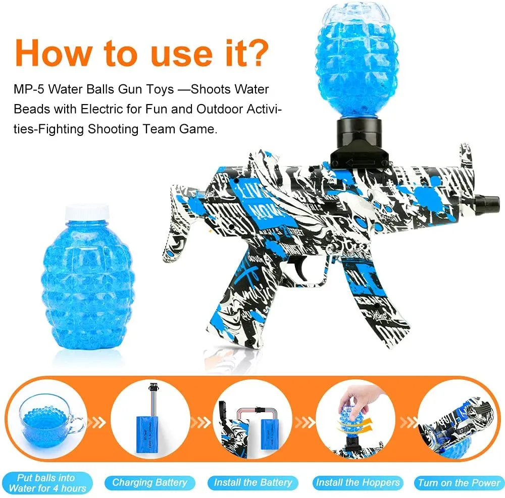Automatic Blaster Gun with Gel Balls