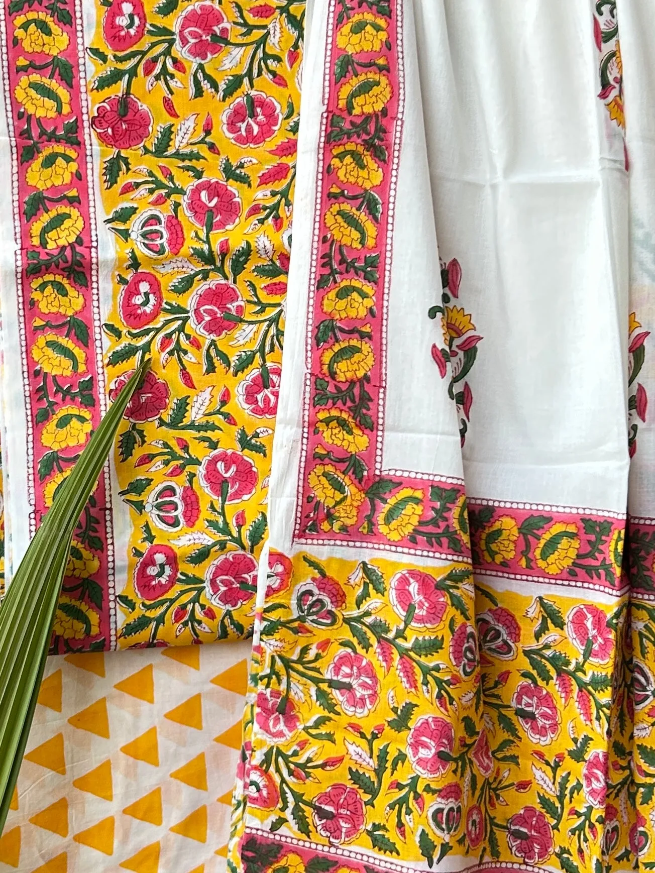 Bagru BlockPrint Cotton Dress Material with Cotton Dupatta *