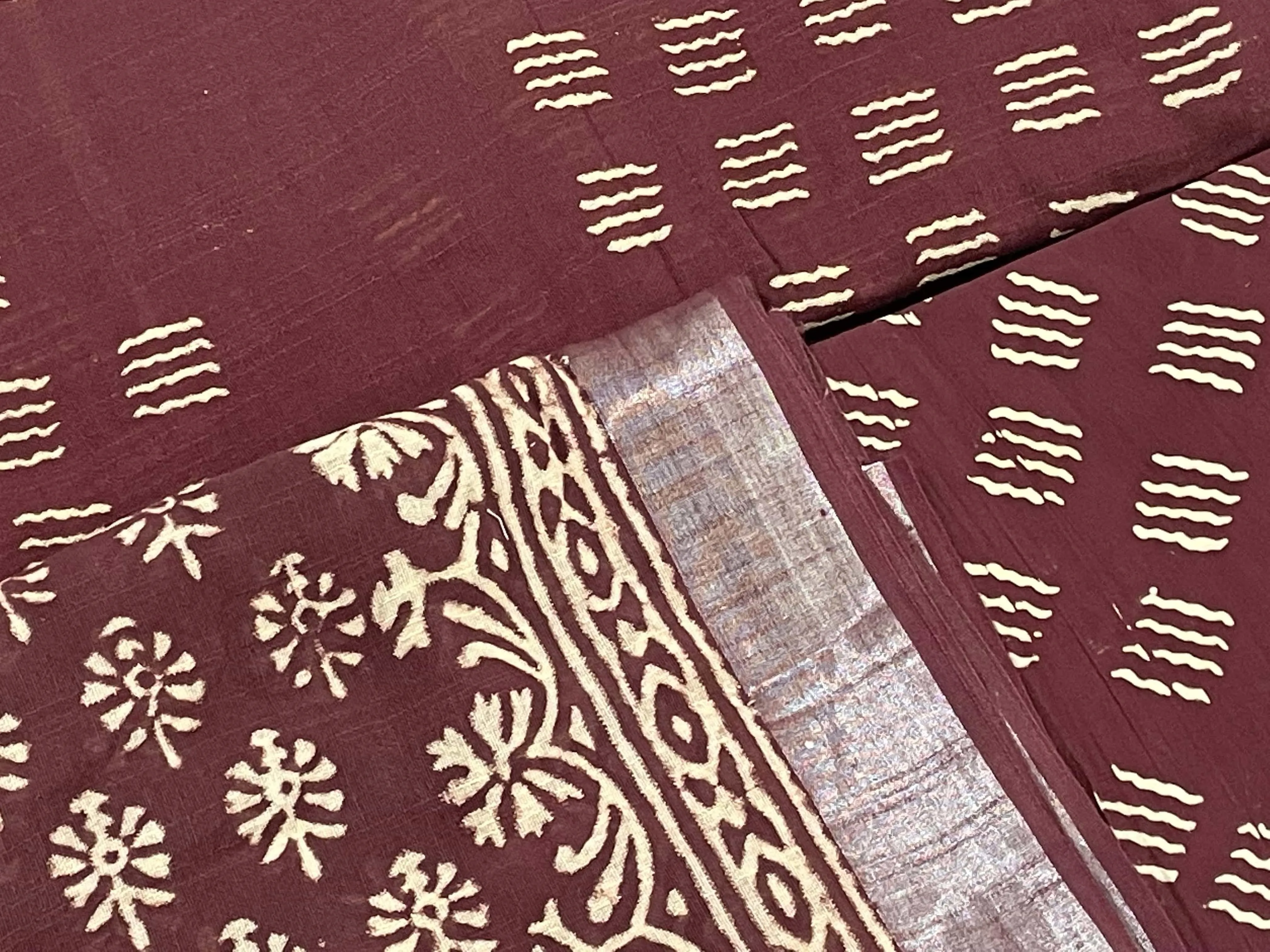 Bagru Hand BlockPrint Linen Cotton Dress Material