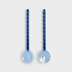 Blue Salad Server Sling | Set of 2
