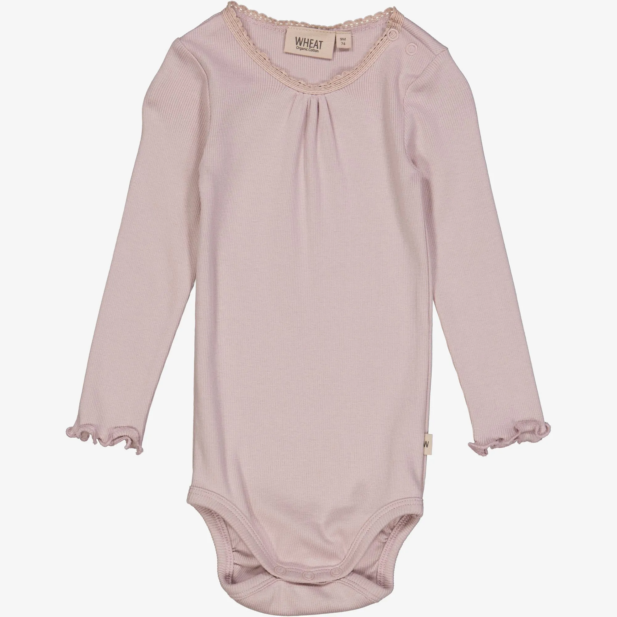 Body Rib Lace LS - soft lilac