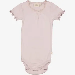 Body Rib Lace SS - soft lilac