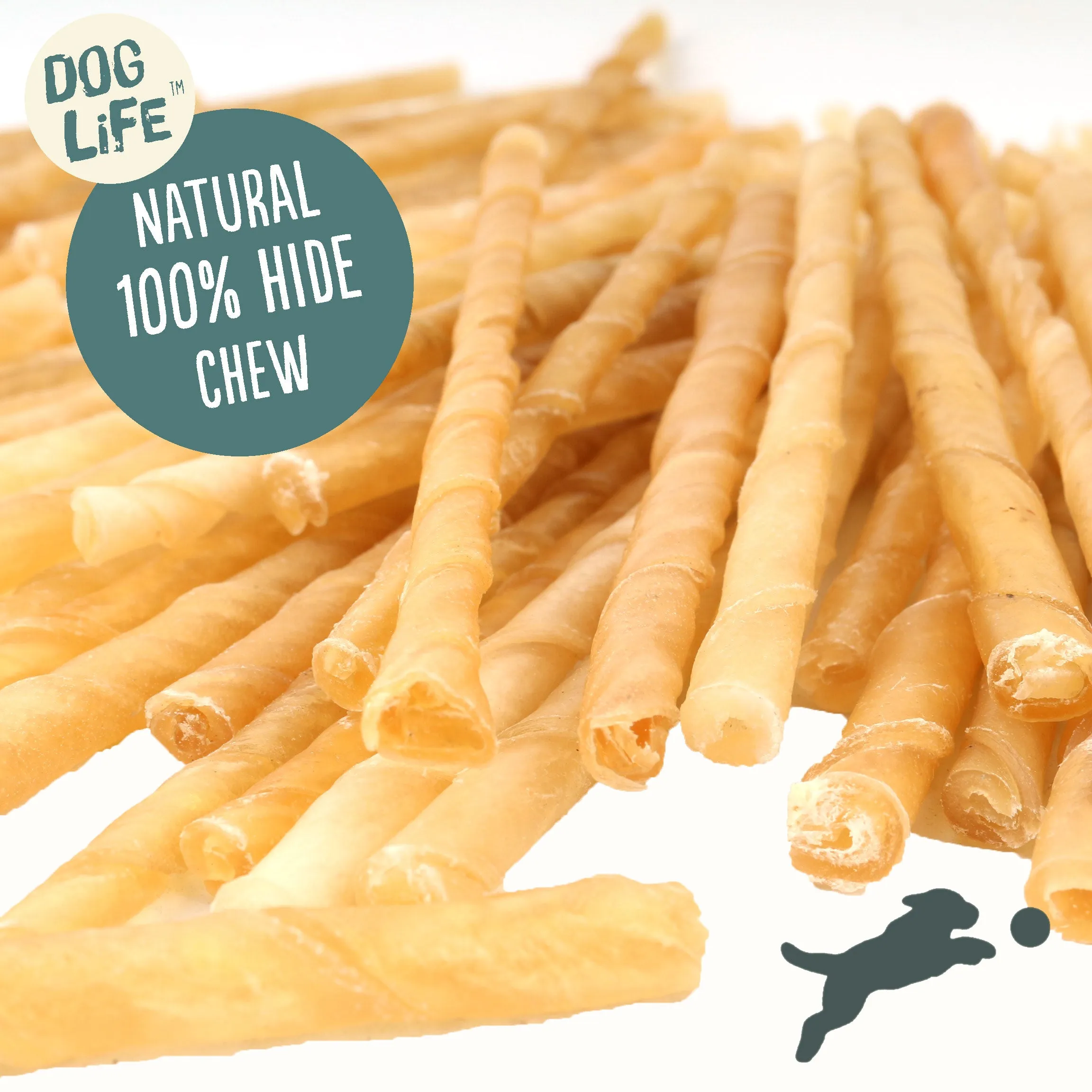 Dog Life Natural Rawhide Twists