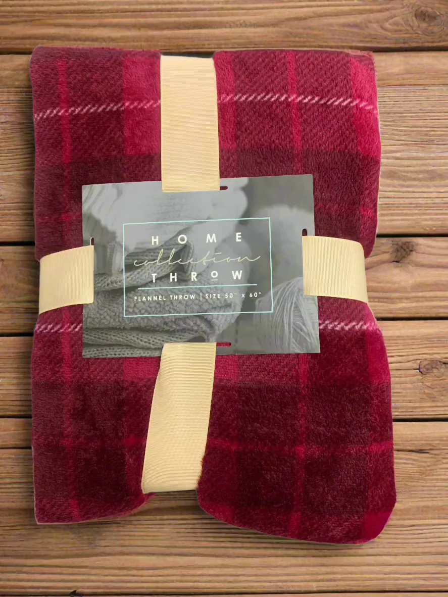 Flannel throw