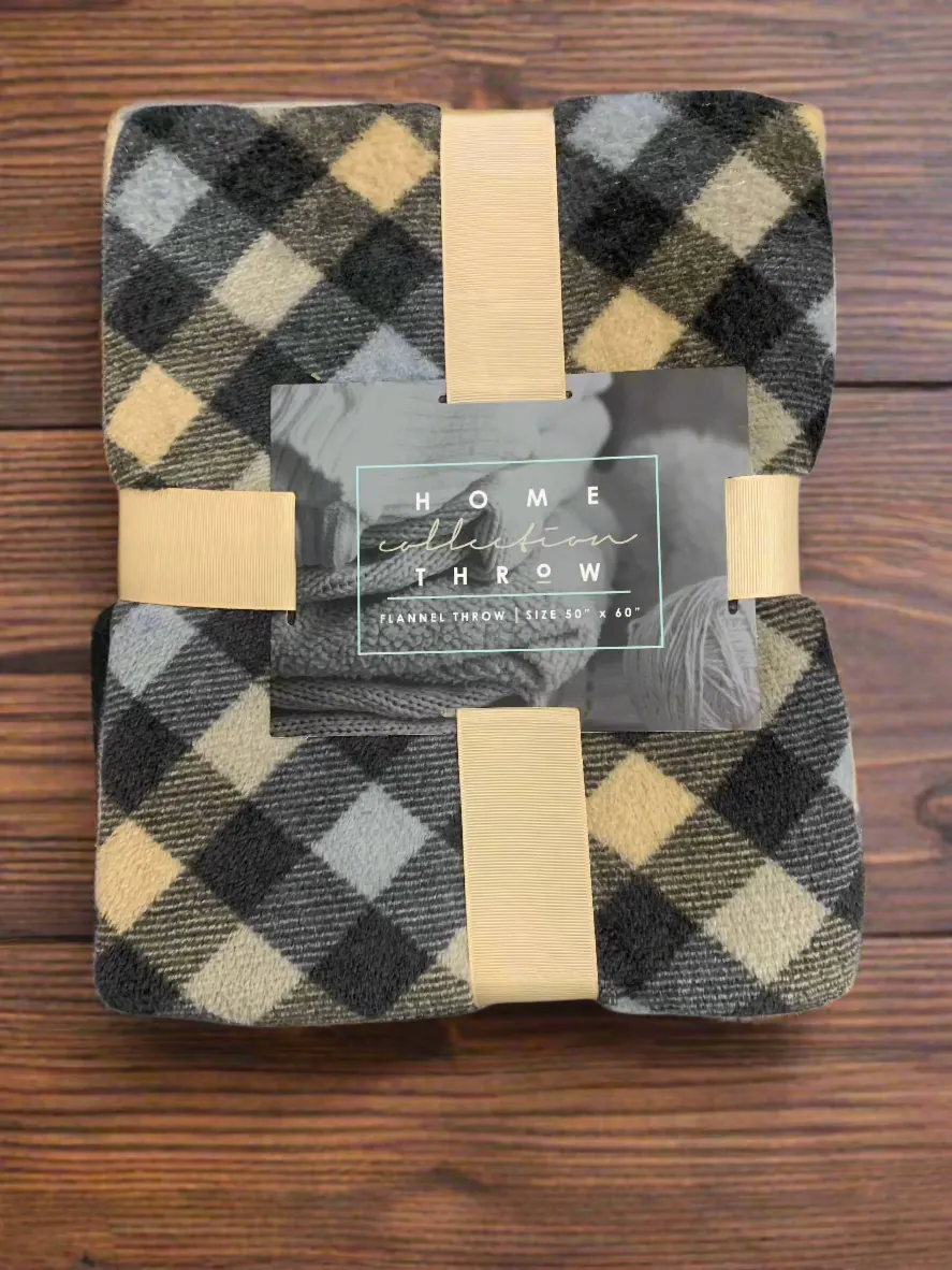 Flannel throw