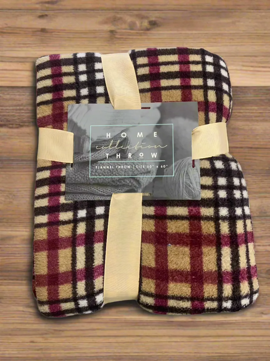 Flannel throw