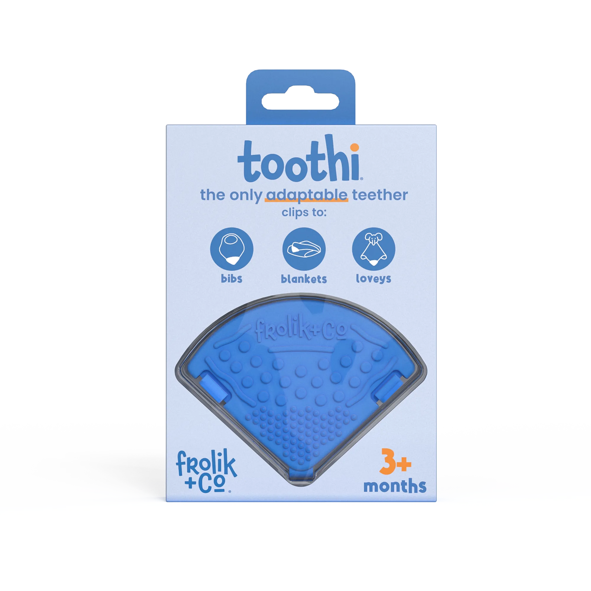 Frolik Co Toothi Denim Blue Teether