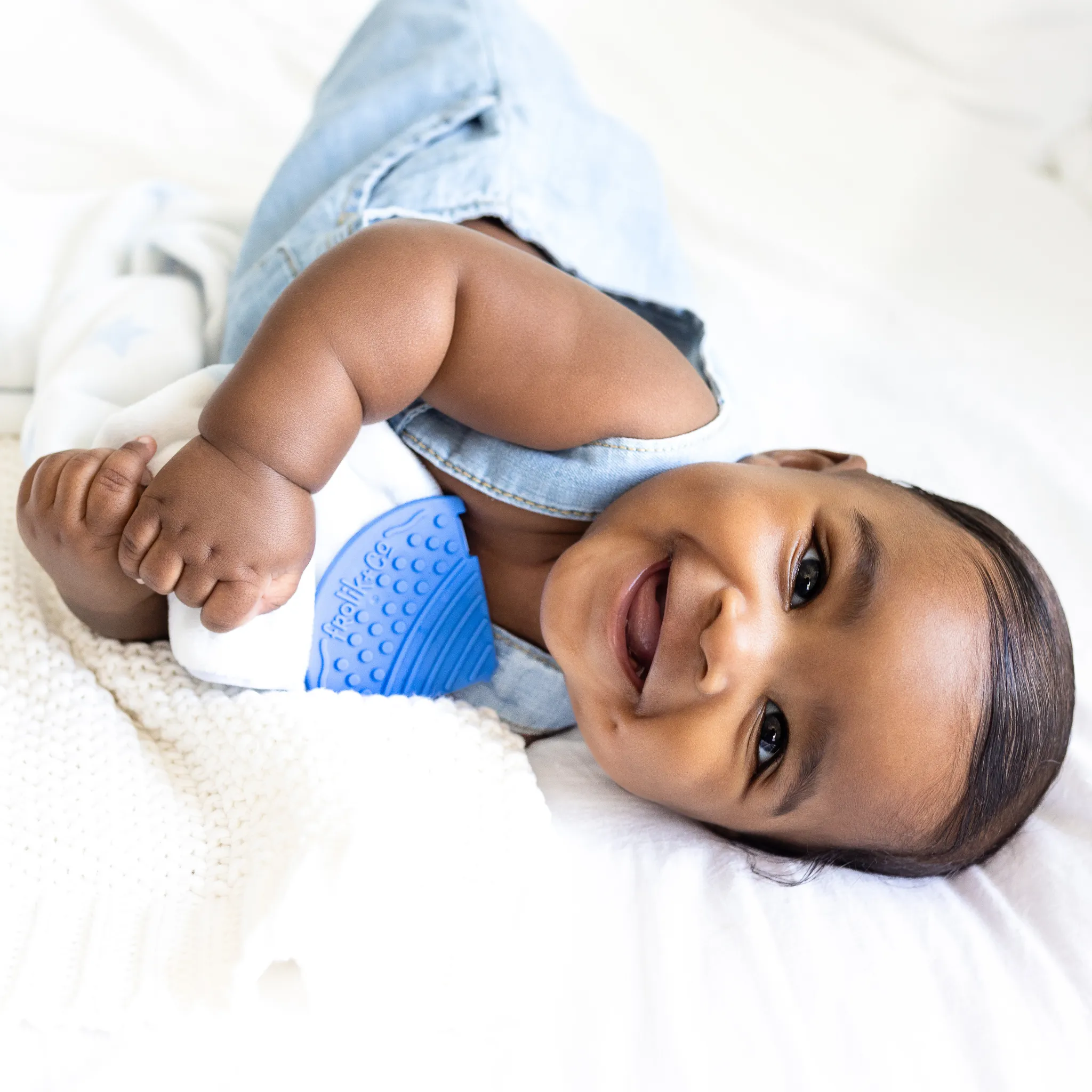 Frolik Co Toothi Denim Blue Teether