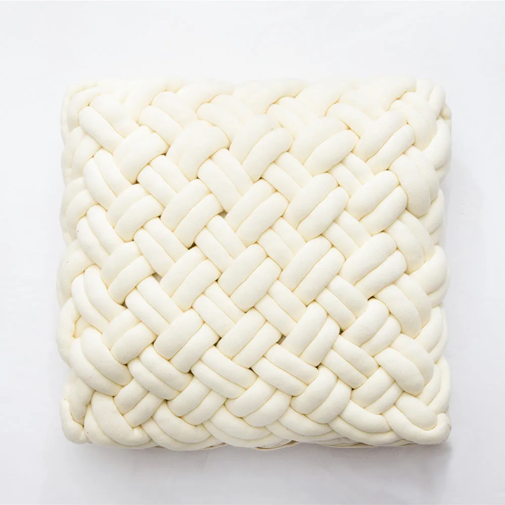 Handmade Cotton Knot Throw Pillow