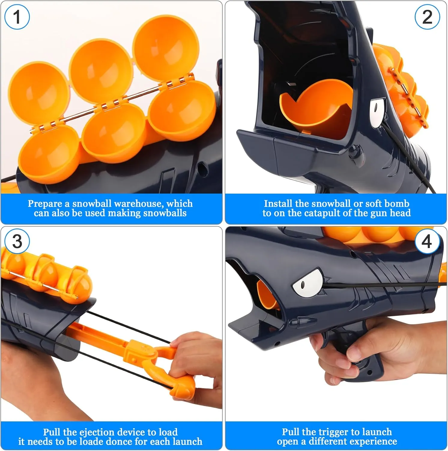 Last Day Sale 49% OFF2025 Shark Snowball Launcher