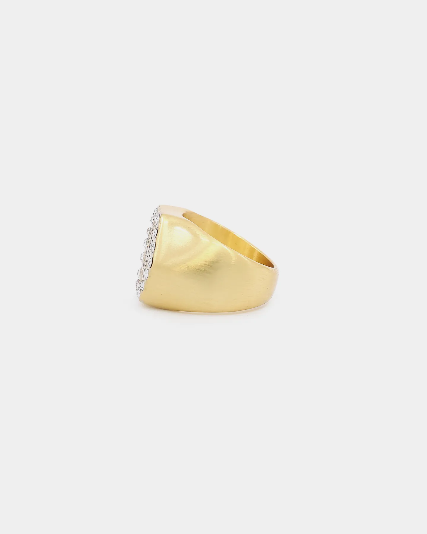 Last Kings Maze Ring Iced Gold