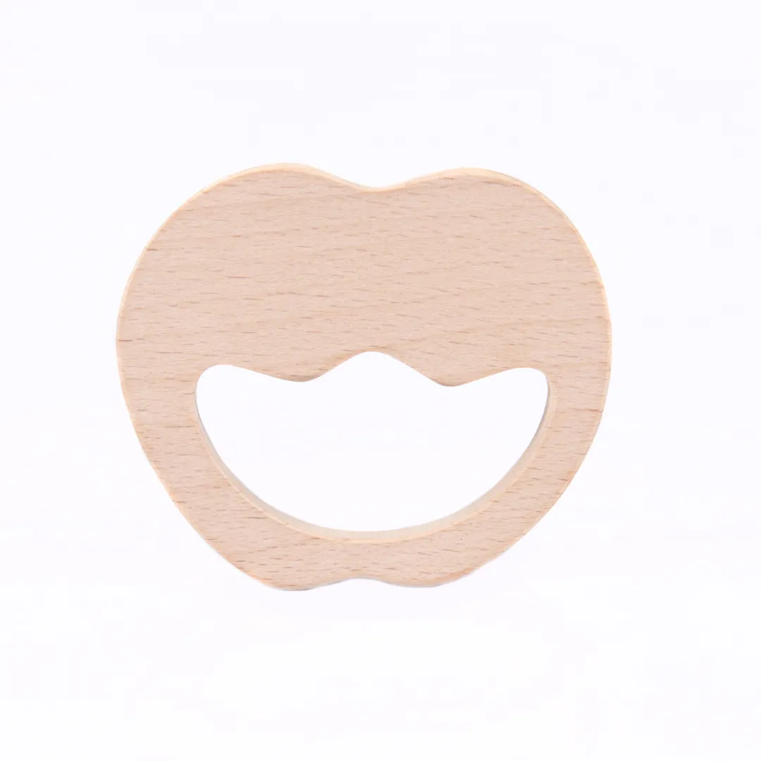 NESTA TOYS Wooden Apple Teether (Beech Wood)