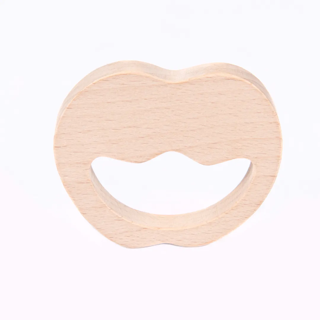 NESTA TOYS Wooden Apple Teether (Beech Wood)