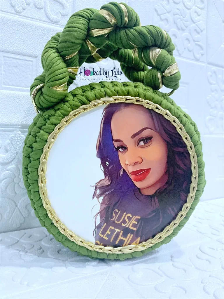 "Gabby" Custom Image Crochet Bag