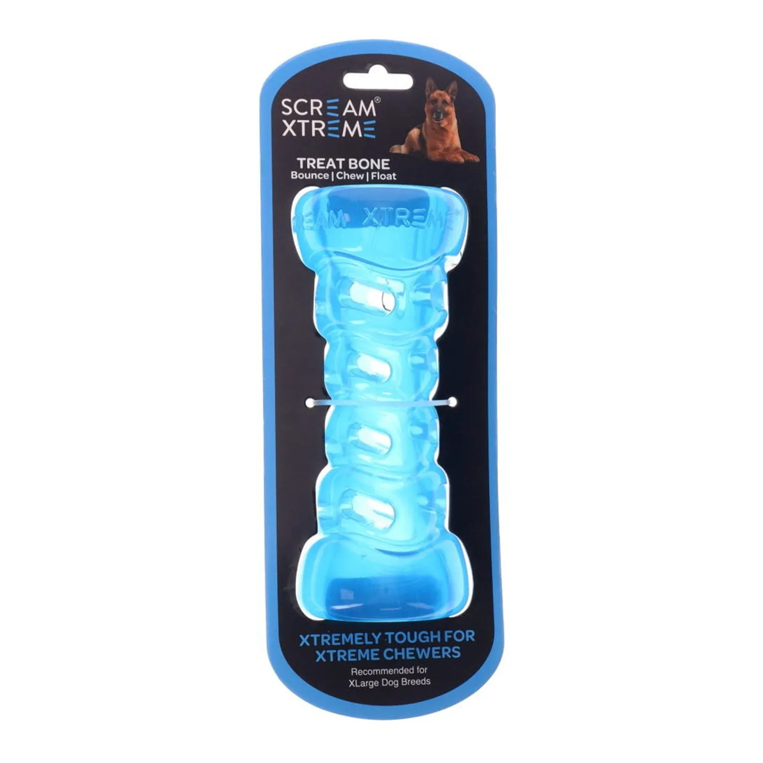 Scream Xtreme Treat Bone Dog Toy