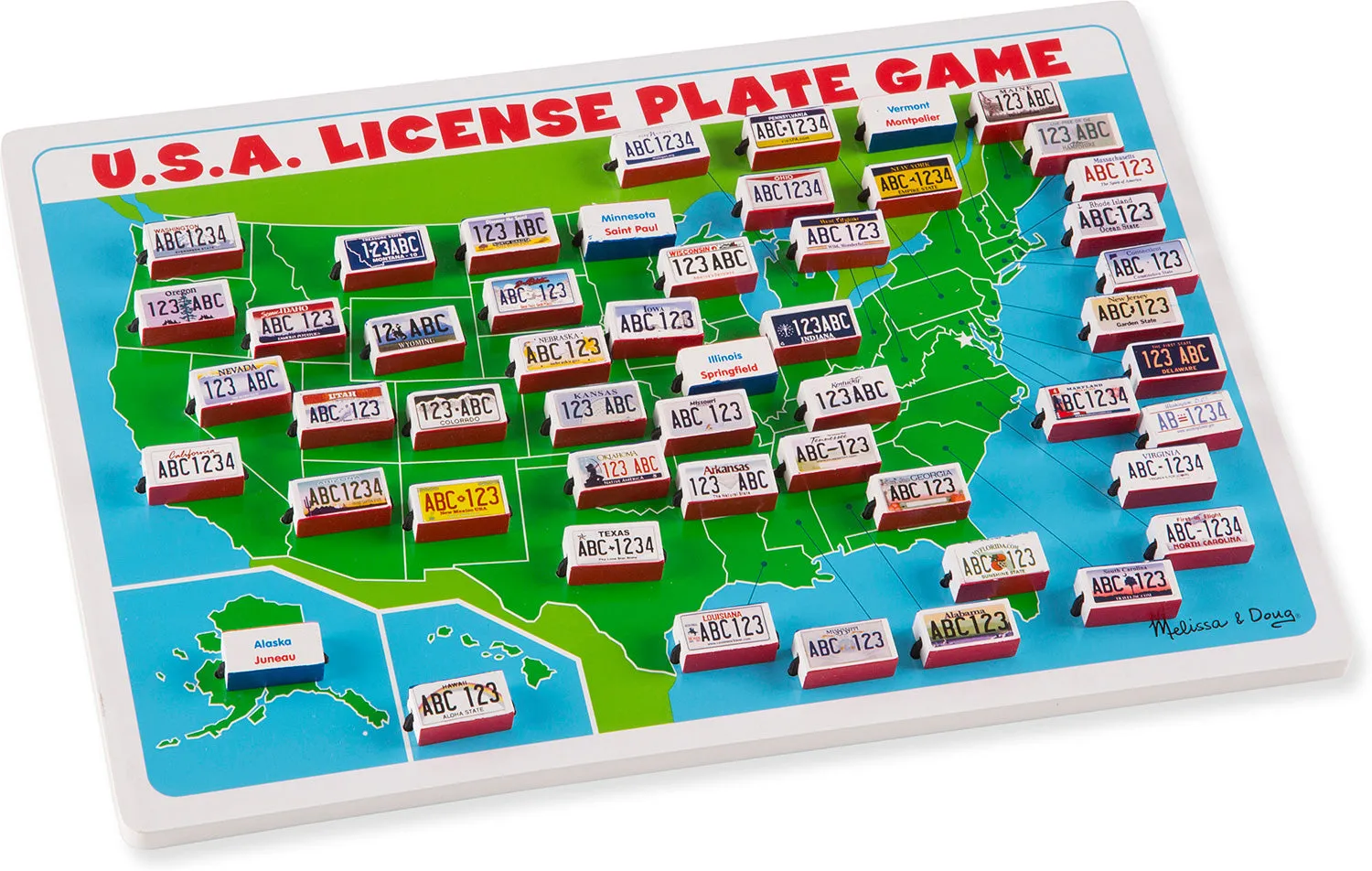 USA License Plate Game