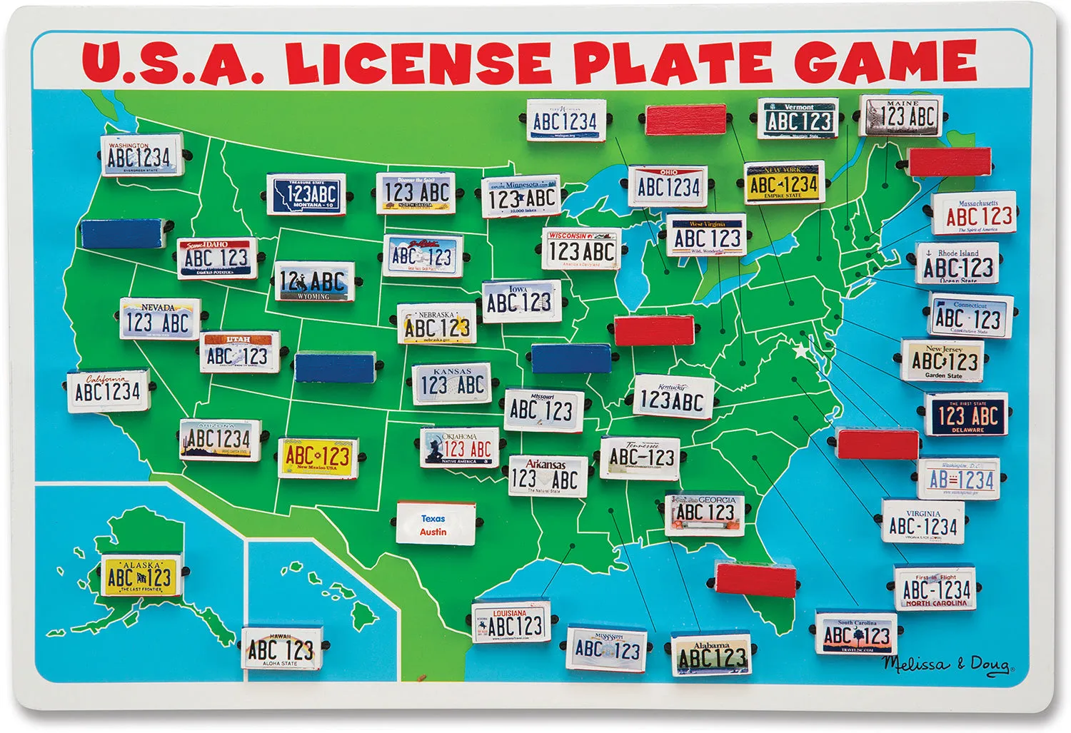 USA License Plate Game